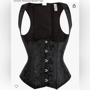 Alivila.Y Fashion Corset Womens Faux Leather Steampunk Corsets Victorian Bustier